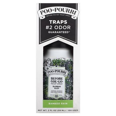Poo-Wourri, spraye toaletowe przed You-Go®, bambusowy deszcz, 2 uncje (59 ml) Poo-Wourri, spraye toaletowe przed You-Go®, bambusowy deszcz, 2 uncje (59 ml)