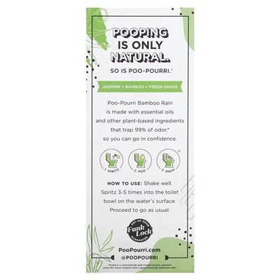 Poo-Wourri, spraye toaletowe przed You-Go®, bambusowy deszcz, 2 uncje (59 ml) Poo-Wourri, spraye toaletowe przed You-Go®, bambusowy deszcz, 2 uncje (59 ml)