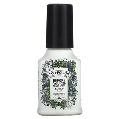 Poo-Wourri, spraye toaletowe przed You-Go®, bambusowy deszcz, 2 uncje (59 ml) Poo-Wourri, spraye toaletowe przed You-Go®, bambusowy deszcz, 2 uncje (59 ml)