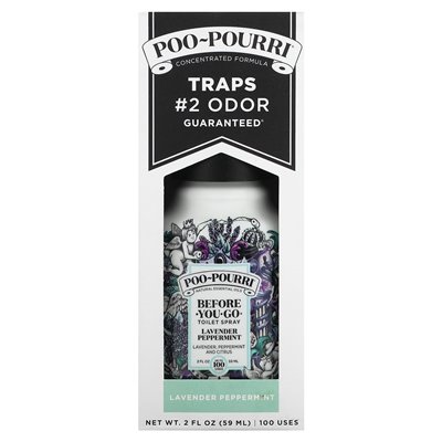 Poo-Wourri, spraye toaletowe przed You-Go®, lawendowa mięta pieprzowa, 2 flory (59 ml)