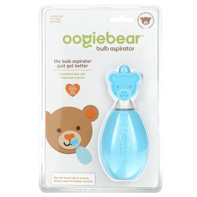 Oogiebear, aspirator żarówki, niebieski, 1 aspirator