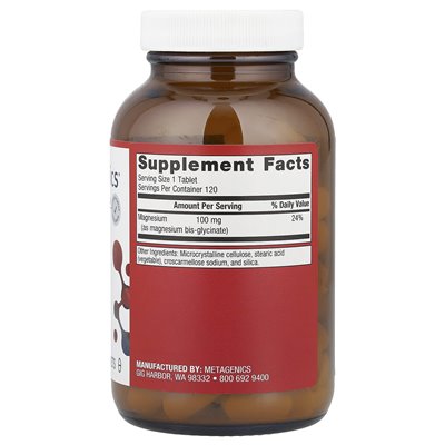 Metagenics, Mag Glycynate, 120 tablets