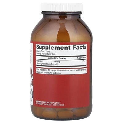 Metagenics, Mag Glycynate, 240 Tabletten