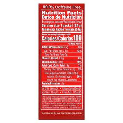 Nestle Hot Cocoa Mix, reichhaltige Milchschokolade, 8 Umschläge, 0,85 oz (24,2 g)