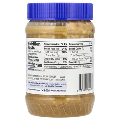 Peanut Butter &amp Co., Old Fashy Crunchy, Peanut Butter, 16 uncji (454 g)