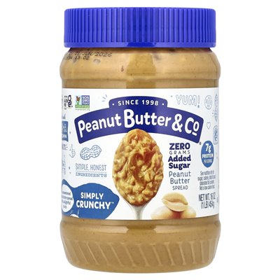 Peanut Butter &amp Co., Peanut Butter Red, Simply Crunchy ™, 16 uncji (454 g)