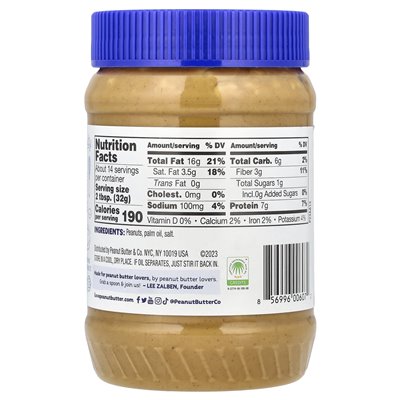 Peanut Butter &amp Co., Peanut Butter Red, Simply Crunchy ™, 16 uncji (454 g)
