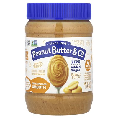 Peanut Butter &amp Co., Peanut Butter, Old Fashioned Smooth, 16 uncji (454 g)