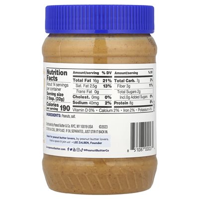 Peanut Butter &amp Co., Peanut Butter, Old Fashioned Smooth, 16 uncji (454 g)