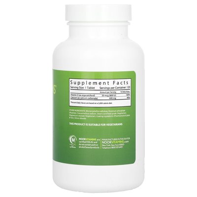 Witaminy Noor, wapń z witaminą D, 120 tabletek