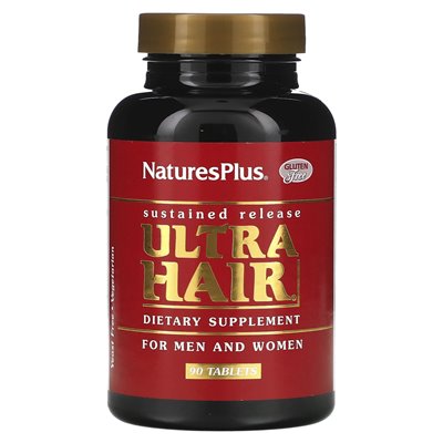 Naturesplus, Ultra Hair, dla mężczyzn i kobiet, 90 tabletek