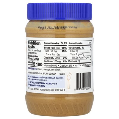 Peanut Butter &amp Co., Peanut Butter Red, gładki operator, 16 uncji (454 g)