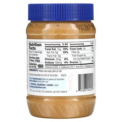 Peanut Butter & Co., Erdnussbutter rot, Crunch Time, 16 Unzen (454 g)