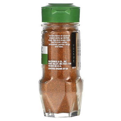 McCormick Gourmet, Organic Cayenne Pepper, 1,5 uncji (42 g)