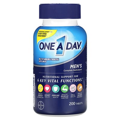One Day, Komplettes Multivitaminpräparat für Männer, 200 Tabletten