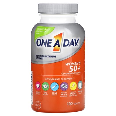 One Day, Frauen 50+, Komplettes Multivitamin, 100 Tabletten