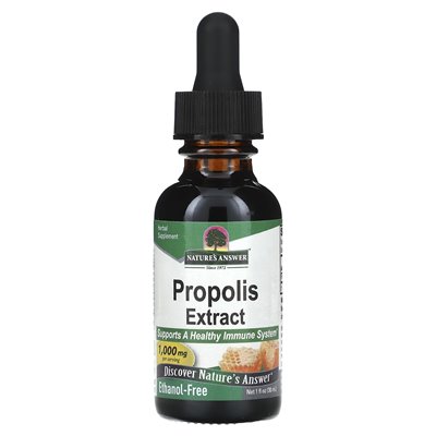 Odpowiedź natury, ekstrakt propolis, bez alkoholu, 1000 mg, 1 fl oz (30 ml)
