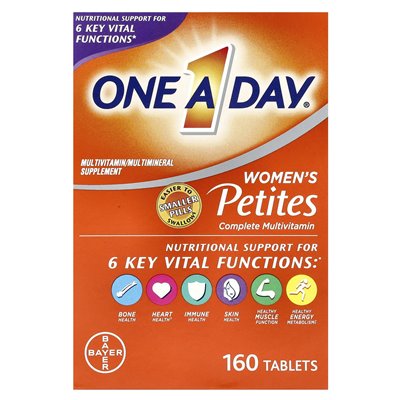 One Day, Petite Women Complete Multivitamin, komplettes Multivitaminpräparat für zierliche Frauen, 160 Tabletten