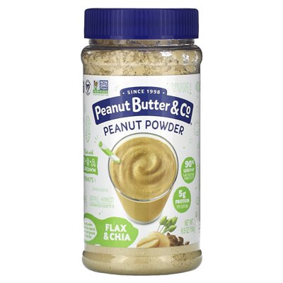 Erdnussbutter & Co., Erdnusspulver, Flachs & Chia, 6,5 uncji (184 g)