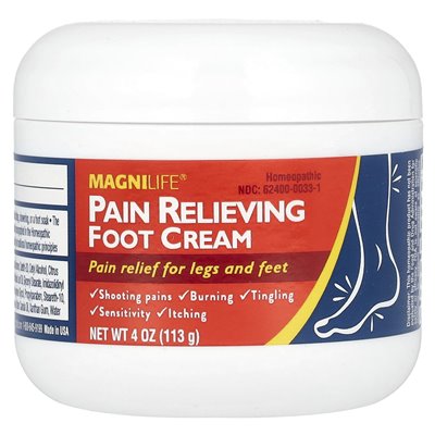 Magnilife, bólu łagodzącego krem ​​do stóp, 4 uncje (113 g)