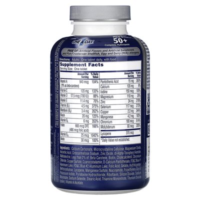 One Day, Männer ab 50, komplettes Multivitaminpräparat, 200 Tabletten