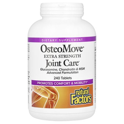 Czynniki naturalne, OsteOomove®, dodatkowa pielęgnacja stawów, 240 tabletek