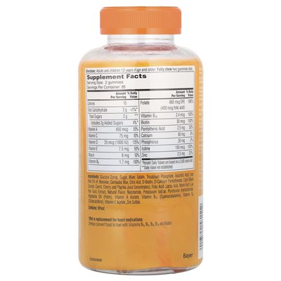One-A-Day, Women's VitaCraves, Multivitamin/Multimineral Supplement, 170 Gummies One-A-Day, Women's VitaCraves, Multivitamin/Multimineral Supplement, 170 Gummies