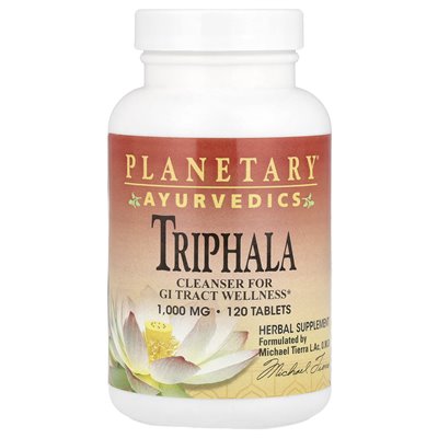Planetary Herbals, Ayurvedics, Triphala, 2000 mg, 120 tabletek (1000 mg na tablet) Planetary Herbals, Ayurvedics, Triphala, 2000 mg, 120 tabletek (1000 mg na tablet)