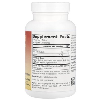 Planetary Herbals, Ayurvedics, Triphala, 2000 mg, 120 tabletek (1000 mg na tablet) Planetary Herbals, Ayurvedics, Triphala, 2000 mg, 120 tabletek (1000 mg na tablet)