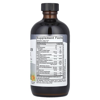 Odpowiedź natury, płynna witamina B-kompleks, mandarynka, 8 fl oz (240 ml)