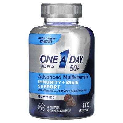 One Day, Men's, 50+, Advanced Multivitamin, 110 Gummies