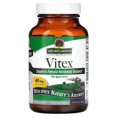 Nature's Answer, Vitex, Mönchspfeffer, 40 mg, 90 vegetarische Kapseln