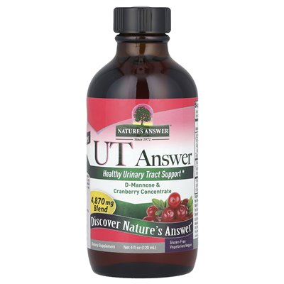 Odpowiedź Nature, UT Answer®, D-Mannose- und Cranberry-Konzentrat, 4 Fl Oz (120 ml)
