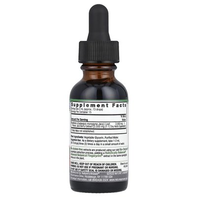 Odpowiedź natury, jagoda głogu, ekstrakt z płynu, bez alkoholu, 2000 mg, 1 fl oz (30 ml)