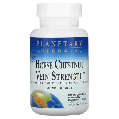 Zioły planetarne, kasztanowy kasztanowa siła ™, 90 tabletek
