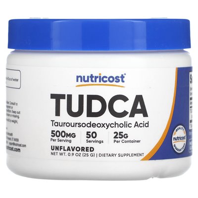 Nutricost, Tudca, niezmożony, 0,9 uncji (25 g)