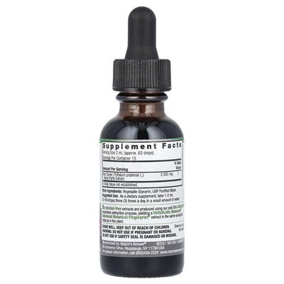 Odpowiedź natury, części lotnicze Red Clover, ekstrakt z płynu, bez alkoholu, 2000 mg, 1 fl oz (30 ml)
