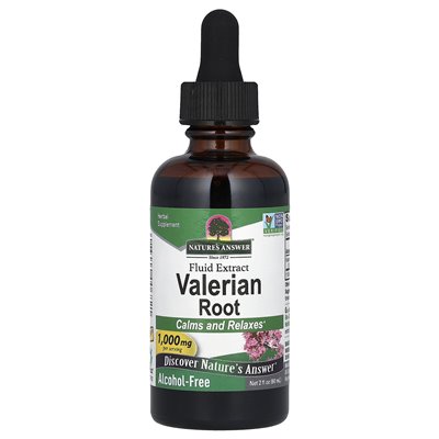 Nature's Answer, Walerian, Ekstrakt Płynny, Bezalkoholowy, 1000 mg, 2 uncje fl (60 ml) Nature's Answer, Walerian, Ekstrakt Płynny, Bezalkoholowy, 1000 mg, 2 uncje fl (60 ml)