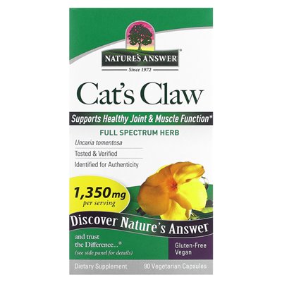 Odpowiedź natury, Cat's Claw, 1350 mg, 90 kapsułek wegetariańskich (450 mg na kapsułkę)