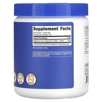 Nutricost, Magnez Malate, niezmożony, 10,6 uncji (300 g)