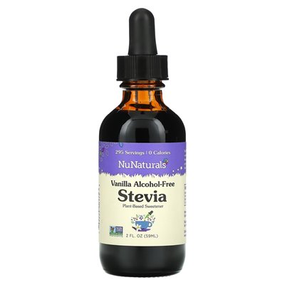 Nunaturals, Alcohol Free Stevia, Vanilla, 2 fl oz (59 ml)