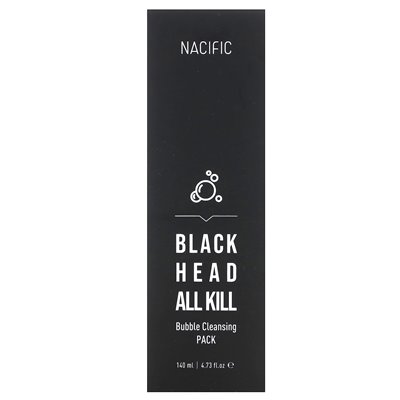 Nacific, Black Head All Kill, Seifenblasen-Reinigungspackung, 4,73 Fl Oz (140 ml)