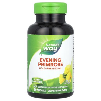 Nature's Way, Evening Primrose, 1300 mg, 60 softgels