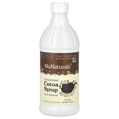 Nunaturale, skoncentrowany syrop kakaowy, stewia słodzona, 16 fl oz (0,47 l)
