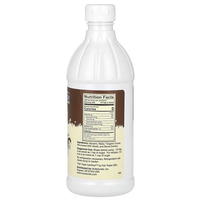 Nunaturale, skoncentrowany syrop kakaowy, stewia słodzona, 16 fl oz (0,47 l)