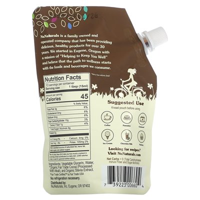 Nunaturals, Schokoladensirup, 6,6 fl oz (0,2 l)