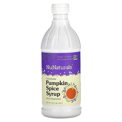 Nunaturale, Pumpkin Spice Concentrated Syrup, 16 fl oz (0.47 l)