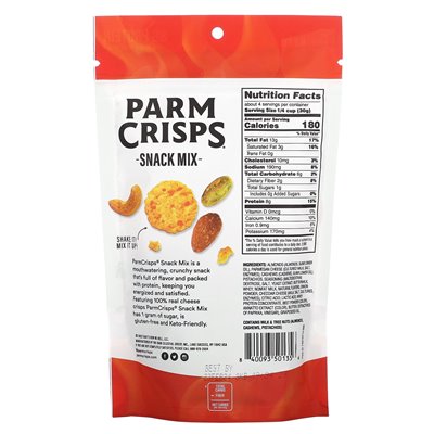 Parmcrisps, przekąska mieszanka, Screamin 'Hot, 4 uncje (113 g) Parmcrisps, przekąska mieszanka, Screamin 'Hot, 4 uncje (113 g)