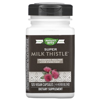 Nature's Way, Super Milk Thistle, 120 wegańskich kapsułek Nature's Way, Super Milk Thistle, 120 wegańskich kapsułek