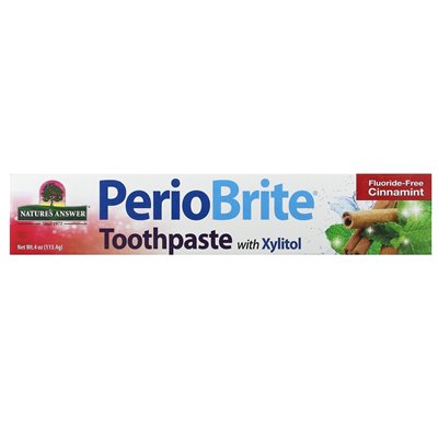 Nature's Answer, PerioBrite, Toothpaste with Xylitol, Cinnamint, 4 oz (113.4 g) Nature's Answer, PerioBrite, Toothpaste with Xylitol, Cinnamint, 4 oz (113.4 g)